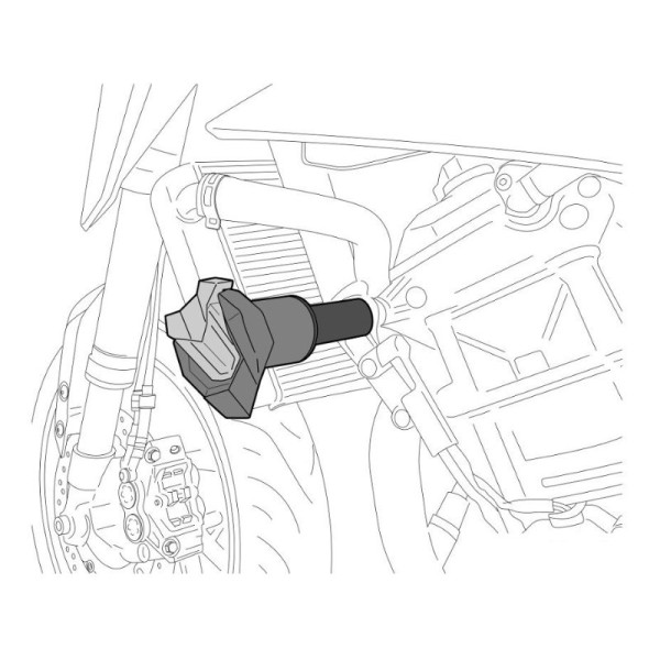 Puig R19 Frame Sliders Dark Smoke